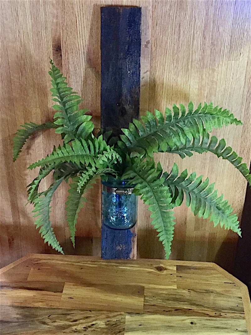 Pallet Wood, wall plant holder sconce